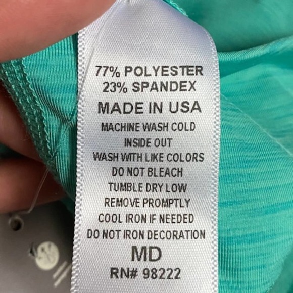 Eleven by Venus Blue-Green Perfect Set Racerback Bra with Removable Padding Sz M - Picture 12 of 14